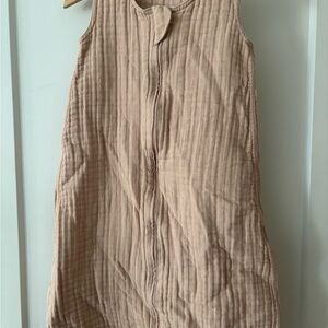 Mushie organic cotton dusty pink sleep sack 0-6 months